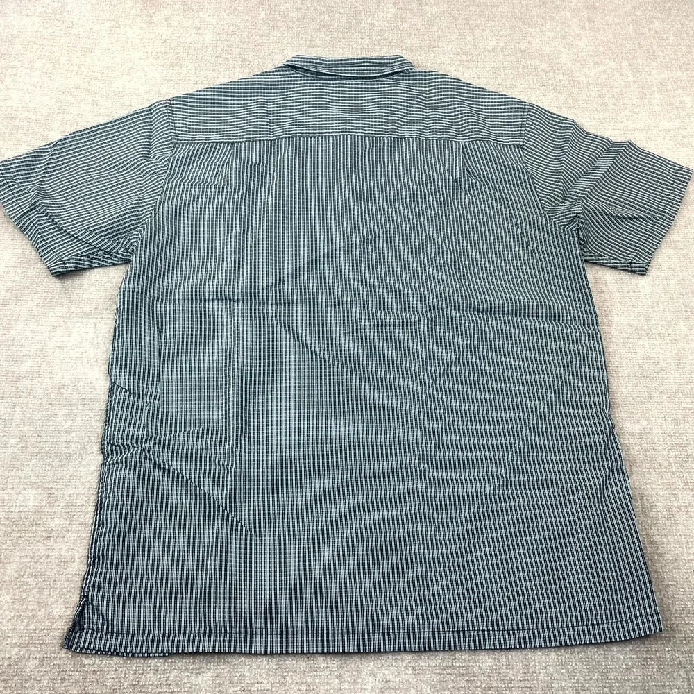 Jack O'Neill Casual Shirt Men 2XL Black Plaid Short Sleeve Classic Fit Button Up